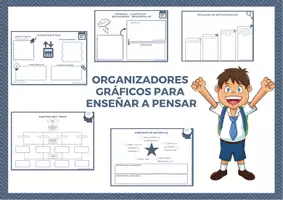Vista previa - Para docentes: organización, planificación y formación - Organizadores gráficos para aprender a pensar: rutinas y destrezas - Portada