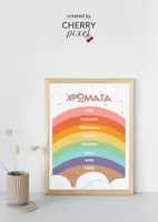 Προεπισκόπηση - Αφίσες - Εκπαιδευτική αφίσα με τα Xρώματα - Εξώφυλλο