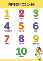 Προεπισκόπηση - Αφίσες - Εκπαιδευτική αφίσα με τους Αριθμούς - Σελίδα 1