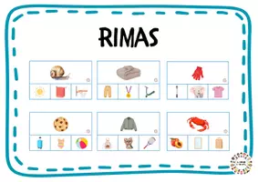 Vista previa - Tarjetas / Manipulativos - Rimas - Portada