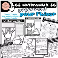 Aperçu - Préparation de séance / Séance complète - Les animaux se préparent pour l'hiver - Page de couverture