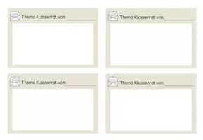 Vorschau - Anderer Materialtyp - Klassenrat Karte - Seite 1