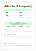 Vorschau - Arbeitsblätter - Adverbs of frequency - Häufigkeitsadverbien (mit Lösung) - Deckblatt