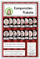 Vorschau - Arbeitsblätter - Komponisten - Plakate für den Musikunterricht - Deckblatt