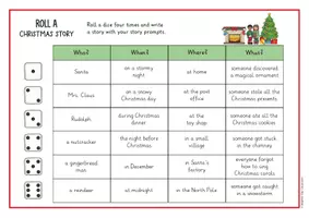 anteprima - Esercizi - Roll a Christmas Story: creative writing activity; 2 versioni (Inglese) - Pagina 2