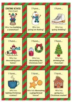 anteprima - Flashcard - Christmas activities - I have... Who has...? (inglese) - Pagina 1