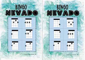Vista previa - Juegos / Gamificación - Bingo Invernal de Acordes para Ukelele - ¡Juego Didáctico! - página 3