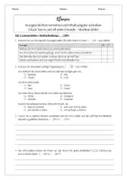 Vorschau - Klassenarbeiten - Differenzierter Klausurvorschlag (Kurzgeschichte): Chuck Norris und all seine Freunde - Seite 1