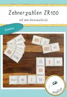 Vorschau - Stationenlernen - Zehnerzahlen_Domino_Dienesmaterial - Deckblatt