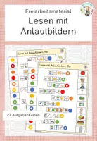 Vorschau - Fördermaterial/Inklusion - Lesen mit Anlautbildern - Freiarbeit - Deckblatt