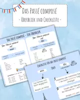 Vorschau - Poster - Das Passé composé - Überblick und Checkliste - Deckblatt