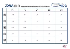 Vorschau - Spiele - Joker 6 Würfelspiel zu Rationalen Zahlen - Seite 3