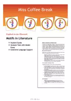 Vorschau - Arbeitsblätter - Analyzing Motifs in Literature (Student Guide + Analysis) / The Great Gatsby - Deckblatt
