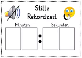 Vorschau - Anderer Materialtyp - *FREEBIE* Stille Rekordzeit: Aushang für Ruhe & Konzentration - Classroom Management - Kl. 2/3 - Seite 2