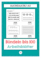 Vorschau - Arbeitsblätter - Bündeln bis 100. Arbeitsblätter - Deckblatt