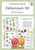 Vorschau - Fördermaterial/Inklusion - Freiarbeitsmaterial - Zahlenraum 100 - Deckblatt