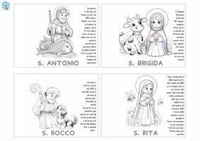 anteprima - Materiale interattivo - 1 novembre: festa di tutti i Santi ("I Santi con gli animali ") - Pagina 2