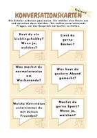 Vorschau - Spiele - Konversationskarten zum Thema Freizeit B1 - Deckblatt