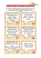 Vorschau - Spiele - Konversationskarten zum Thema Reisen B1 - Seite 1