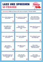 Vorschau - Spiele - Konversationskarten: W-Fragen B1+ - Deckblatt