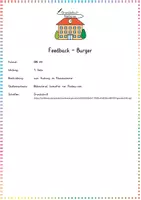 Vorschau - Präsentationen/Tafelbilder - Feedback-Burger: Aushang für konstruktives Feedback - Classroom Management - Kl. 3/4 - Seite 1