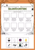 Vorschau - Mal- und Bastelvorlagen - Halloween quiz, Bingo, writing, speaking, listening, vocab ab 6. Klasse_differenziert - Seite 1