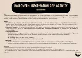 Vorschau - Spiele - Halloween: Information Gap Activity (Alle Klassenstufen) - Seite 1