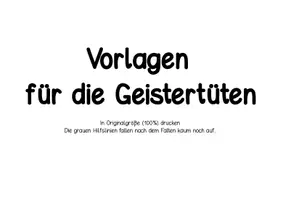 Vorschau - Mal- und Bastelvorlagen - Kleine Geschenktüten zu Halloween - Seite 3