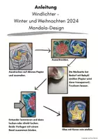 Vorschau - Mal- und Bastelvorlagen - Windlichter - Winter/Weihnachten 2024 Mandala-Design - Seite 1