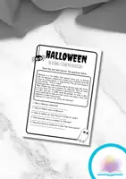 Vista previa - Tarjetas / Manipulativos - Halloween Reading Comprehension - Portada