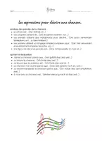 Vorschau - Arbeitsblätter - Expression pour decrire une chanson - Seite 2
