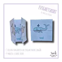 förhandsvisning - Evighetskort djur i havet - försättsblad