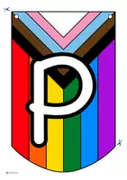 förhandsvisning - Vimplar – Värdegrund, HBTQIA+, Pride - sida 1