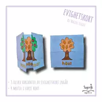 förhandsvisning - Evighetskort årstidsträd - försättsblad