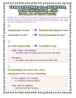 Vorschau - Arbeitsblätter - +50 exercises!Test Prüfung B2 Intermediate Rewrite -ING TO INFINITIVE. - Seite 3