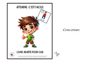 Aperçu - Feuilles d'exercices - Livre Adapté en CAA, Mot de base Attendre - Page 2
