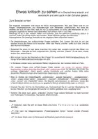 Vorschau - Stundenentwürfe - Die Dinge auch mal kritisch sehen! - Kinder üben Kritisches Betrachten - Seite 2