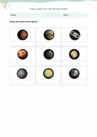 Aperçu - Fiches - Les Planètes du Système Solaire en anglais - Page 3