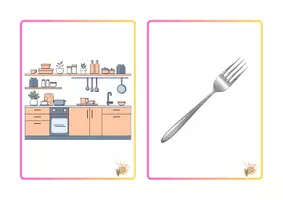 Vista previa - Tarjetas / Manipulativos - TARJETA VOCABULARIO COCINA - página 2