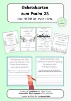 Vorschau - Arbeitsblätter - Gebetskarten zu Psalm 23 - Der Herr ist mein Hirte - Deckblatt
