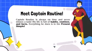 Προεπισκόπηση - Διαδραστικό υλικό - Present Simple with Captain Routine - Σελίδα 1