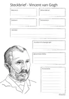 Vorschau - Mal- und Bastelvorlagen - Steckbrief Vincent van Gogh + Informationstext für die Schüler - Seite 2
