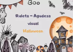Vista previa - Juegos / Gamificación - HALLOWEEN: Ruleta Vocabulario - Agudeza visual - página 1