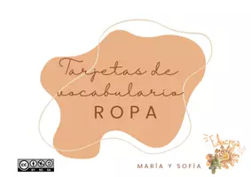 Vista previa - Tarjetas / Manipulativos - TARJETA VOCABULARIO ROPA - Portada