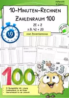 Vorschau - Arbeitsblätter - Rechentraining - ZR 100 - Addieren von Zehnerzahlen ohne Überschreitung - Deckblatt