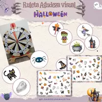 Vista previa - Juegos / Gamificación - HALLOWEEN: Ruleta Vocabulario - Agudeza visual - Portada