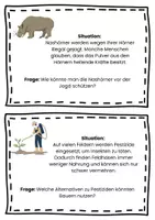 Vorschau - Aufgabenkarten - Gründe für Artensterben (Situations-Kärtchen) - Seite 2