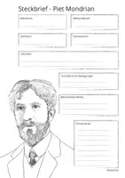 Vorschau - Arbeitsblätter - Steckbrief Piet Mondrian + Informationstext für die Schüler - Seite 2