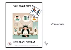 Aperçu - Feuilles d'exercices - Livre Adapté en CAA, Mot de base Donner - Page 2