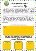 Vorschau - Arbeitsblätter - Der Schöpfungsauftrag (Schöpfung & Urknall) - Seite 1